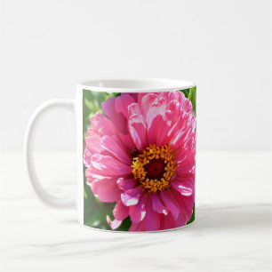 Mug Élégant classique rose floral fleur mum marguerite