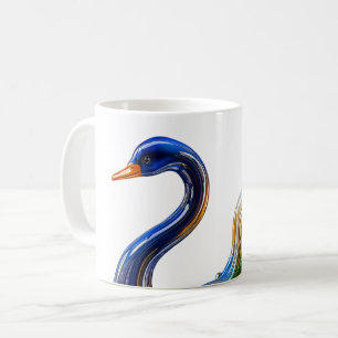 Mug Élégant cygne en verre