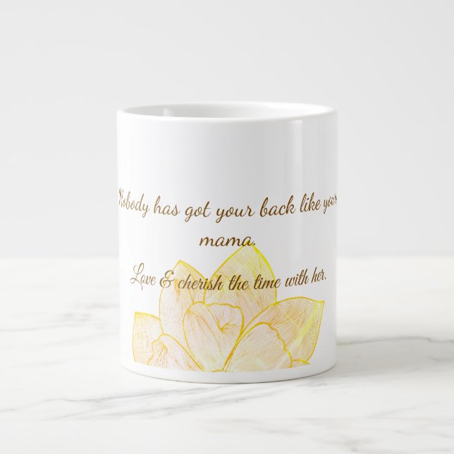 Mug Élégant de Botanique pour la Fête des Mères (Devant)