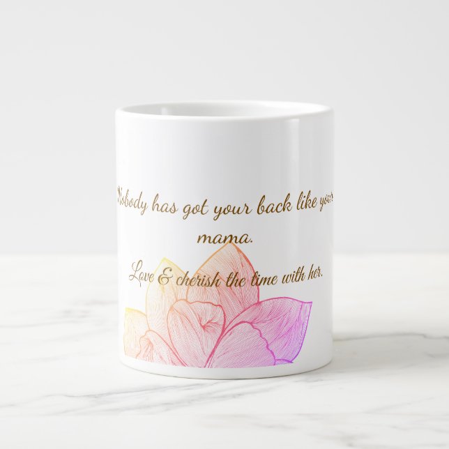 Mug Élégant de Botanique pour la Fête des Mères (Devant)