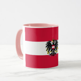 Mug Elégant drapeau autrichien Vintage sur céramique