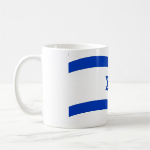 Mug Élégant drapeau israélien Vintage couvert