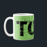 Mug Élégant du noir orphelin, caractères gras, grands<br><div class="desc">tasse urbaine de caractère gras de police de style avec le nom d'élégant du noir d'orphelin d'exposition de TV</div>