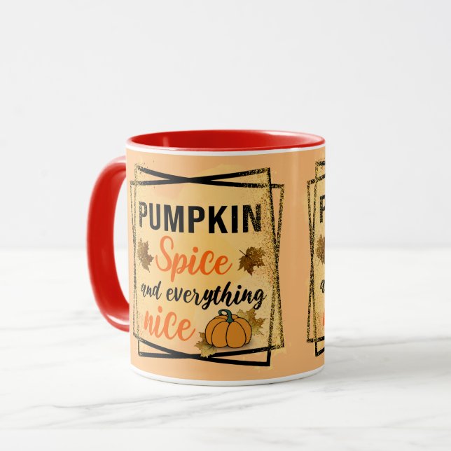 Mug Élégant épice Citrouille tendance (Devant gauche)