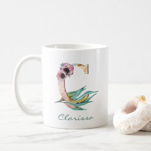 Mug Élégant feuillage flou C aquarelle