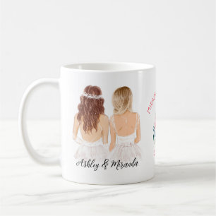 Mug Elégant Floral Boho Girl Bridesmaid Proposition Co