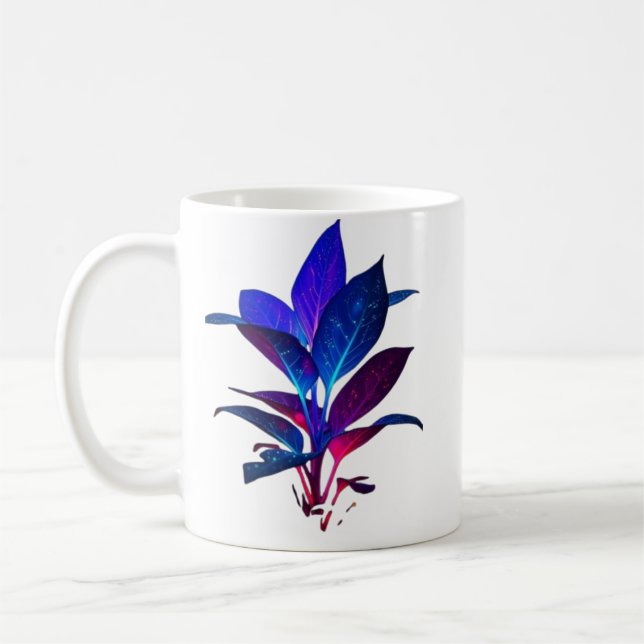 Mug Élégant Galaxie Feuille (Gauche)