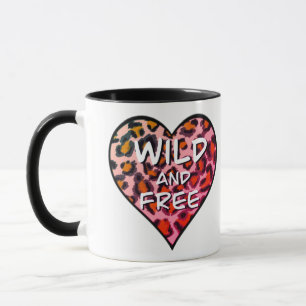 Mug Élégant imprimé de cheetah léopard rose