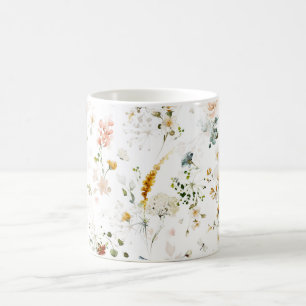 Mug Elégant jardin Fleur sauvage aquarelle