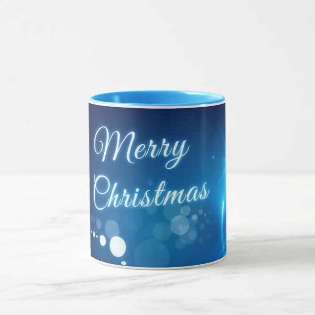 Mug Elégant Joyeux Noël Noël Noël Noël Noël Café bleu (Centre)