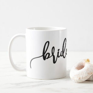 Mug Élégant mariage demoiselle d'honneur calligraphie 