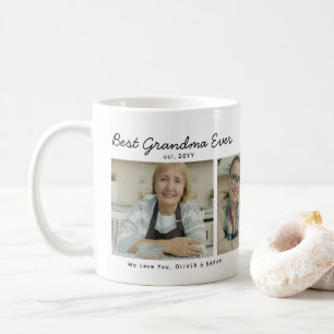 Mug Élégant Meilleure Grand-mère Jamais 4 Collage Phot
