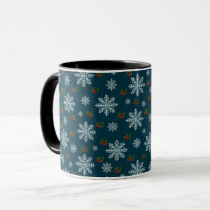 Mug Élégant mignon Snowflakes hiver Motif de Noël