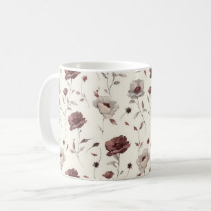 Mug Élégant Mignon Sophistiqué Rustique Romantique Flo