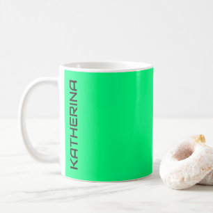 Mug Elégant minimaliste en noir massif Ressort vert co