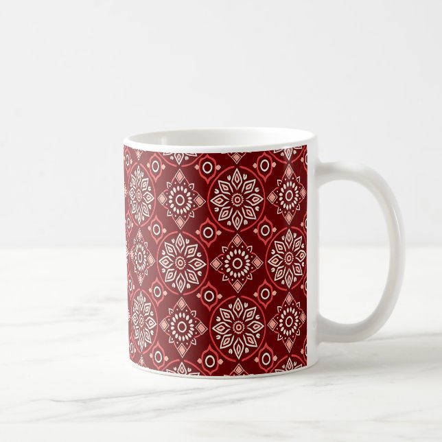 Mug Élégant modèle floral géométrique Boho (Droite)