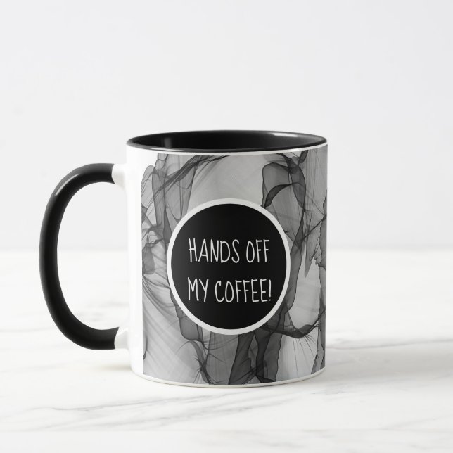 Mug Élégant Moderne avec Monogramme 'Touche Pas à Mon  (Gauche)