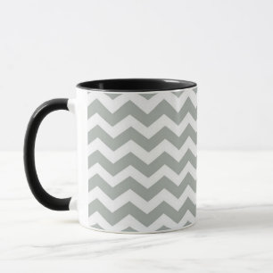 Mug Élégant, moderne et classique monogramme chevron g