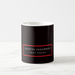 Mug Élégant Moderne Minimaliste Noir