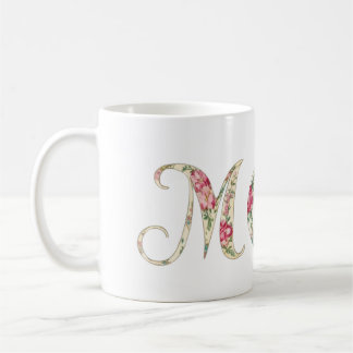 Mug Elégant MOM Floral Design - Fête des Mères Cadeau