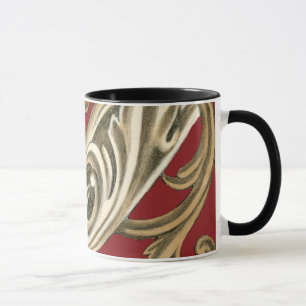 Mug Elégant Motif Botanique avec Foliage Tan