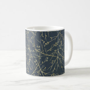 Mug Élégant motif de brindilles et branches de la natu