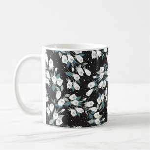 Mug Élégant Motif de fleur de tulipe Arrière - plan no