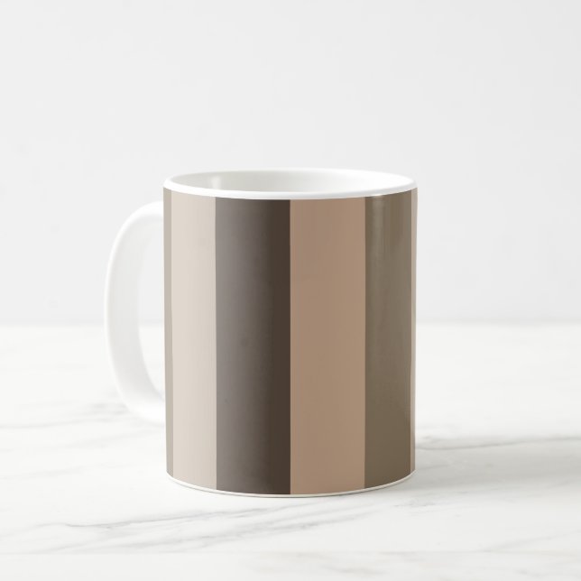 Mug Élégant motif de ligne moderne (Devant gauche)