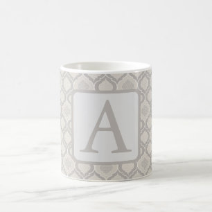 Mug Elégant Motif de Trellis marocain dans les tons ne