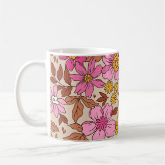 Mug Elégant motif floral dans de petites fleurs dessin
