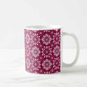 Mug Élégant motif floral de Boho Vintage