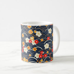 Mug Élégant Motif sans couture en fleur de cerisier (1