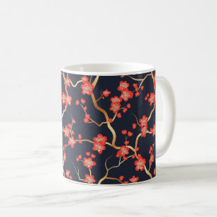 Mug Élégant Motif sans couture en fleur de cerisier (3