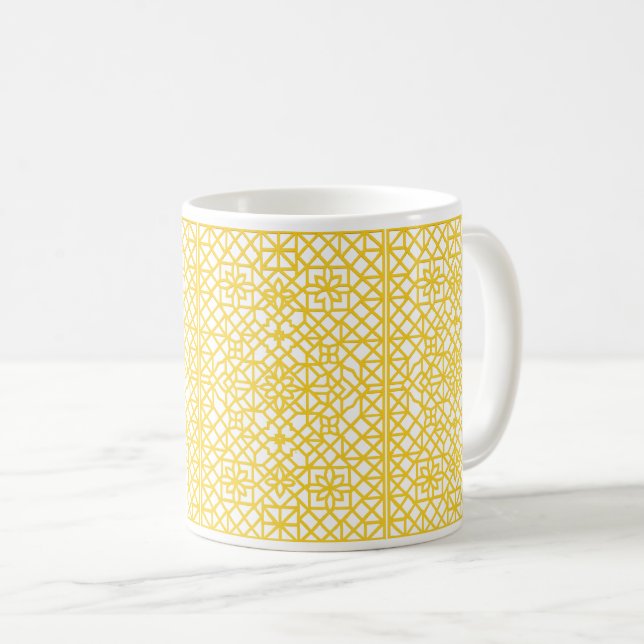 Mug Élégant Motif traditionnel japonais Kumiko (Devant droit)