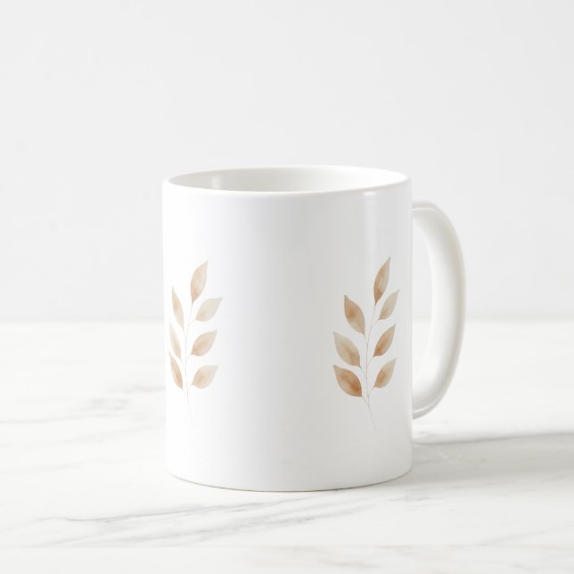 Mug Elegant Nature-Inspired Coffee Cup in Neutral  (Devant droit)