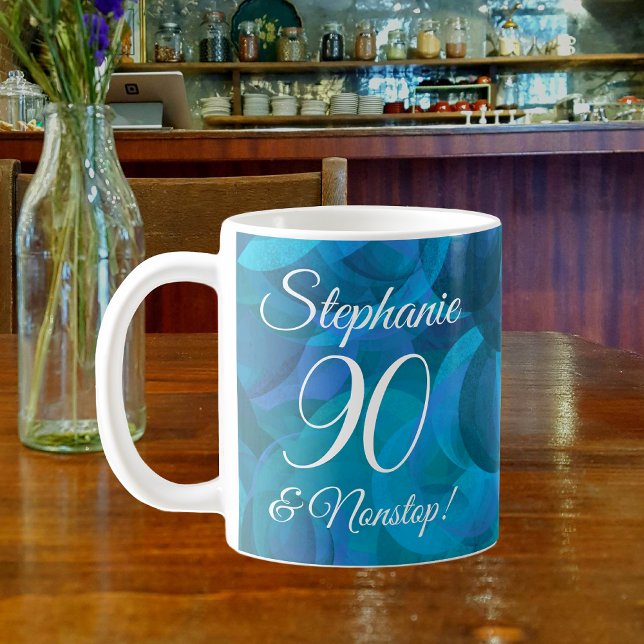 Mug Elégant Ocean Blue 90 et continu Personnalisé (Créateur téléchargé)