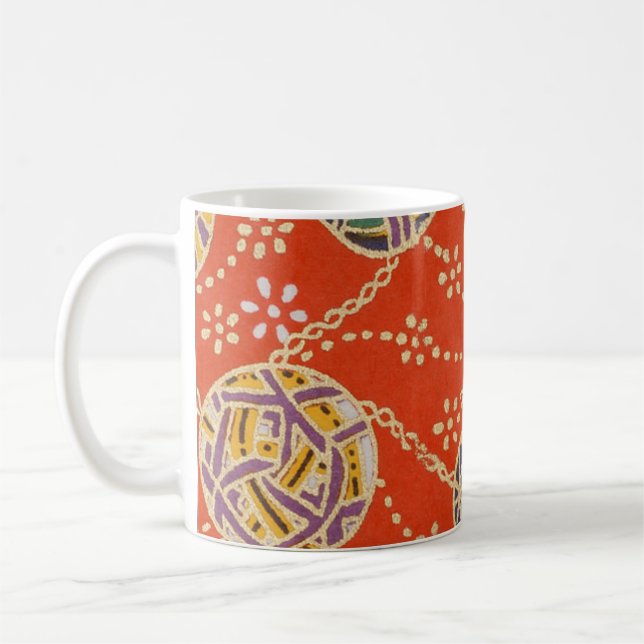 Mug Élégant Origami Washi Japonais Fancy Balls (Gauche)