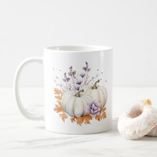 Mug Elégant Pastel Purple Lavender Orange Citrouille A
