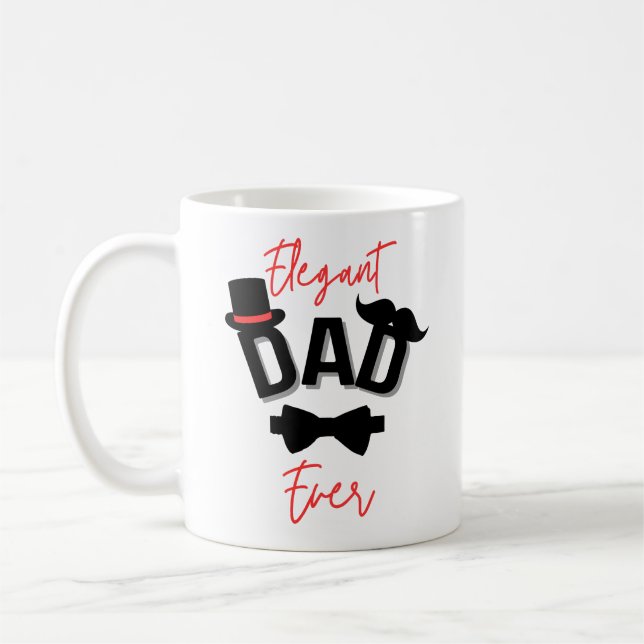 Mug Élégant père jamais Fête des pères (Gauche)