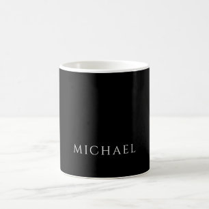 Mug Élégant Personnalisé Noir et Blanc