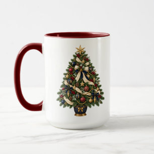 Mug élégant personnalisé pour l'arbre de Noël