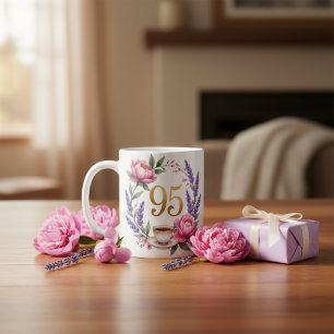 Mug élégant personnalisé pour les 95 ans de grand-