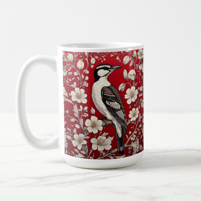 Mug Élégant Pic Floral William Morris Inspiré (Gauche)