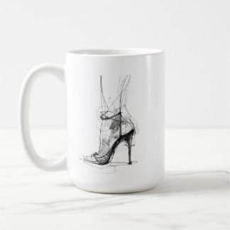Mug Elégant pied à talon élevé - Style féminin