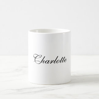 Mug Élégant Professionnel Ajouter un nom Noir clair Bl