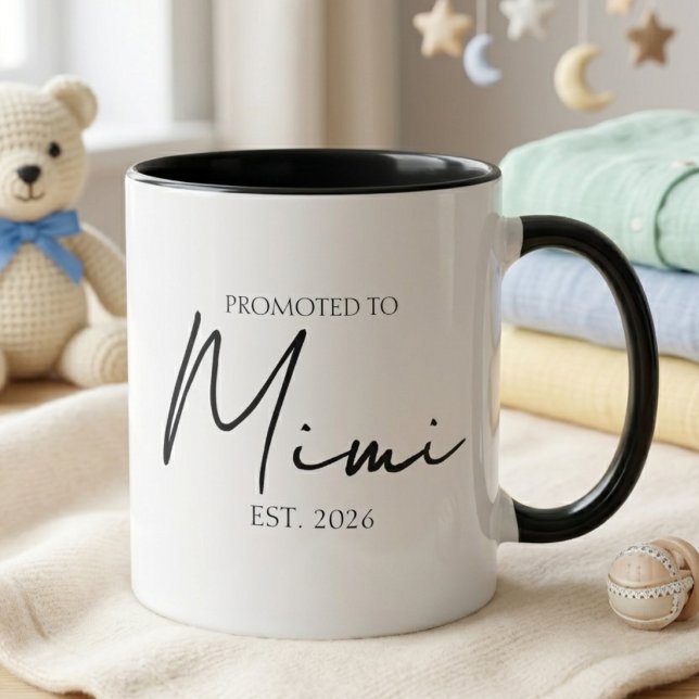 Mug Élégant Promu Gigi EST Année (Créateur téléchargé)