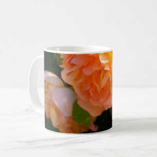 Mug Elégant romantique Pêche Rose jaune orange floral