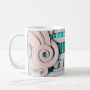 MUG ÉLÉGANT ROSE BLEU ART NOUVEAU, DÉCOR MARBRE IMAGIN