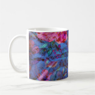Mug Élégant Rose de violet floral Motif