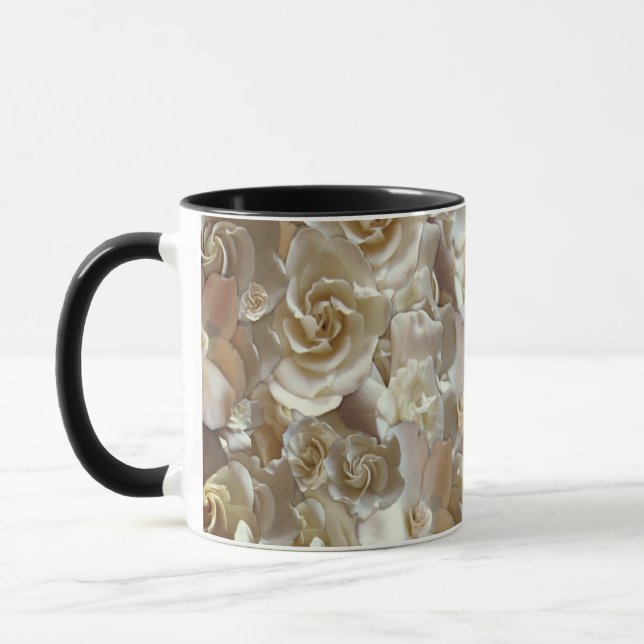 Mug Élégant Rose floral Motif pétal (Gauche)